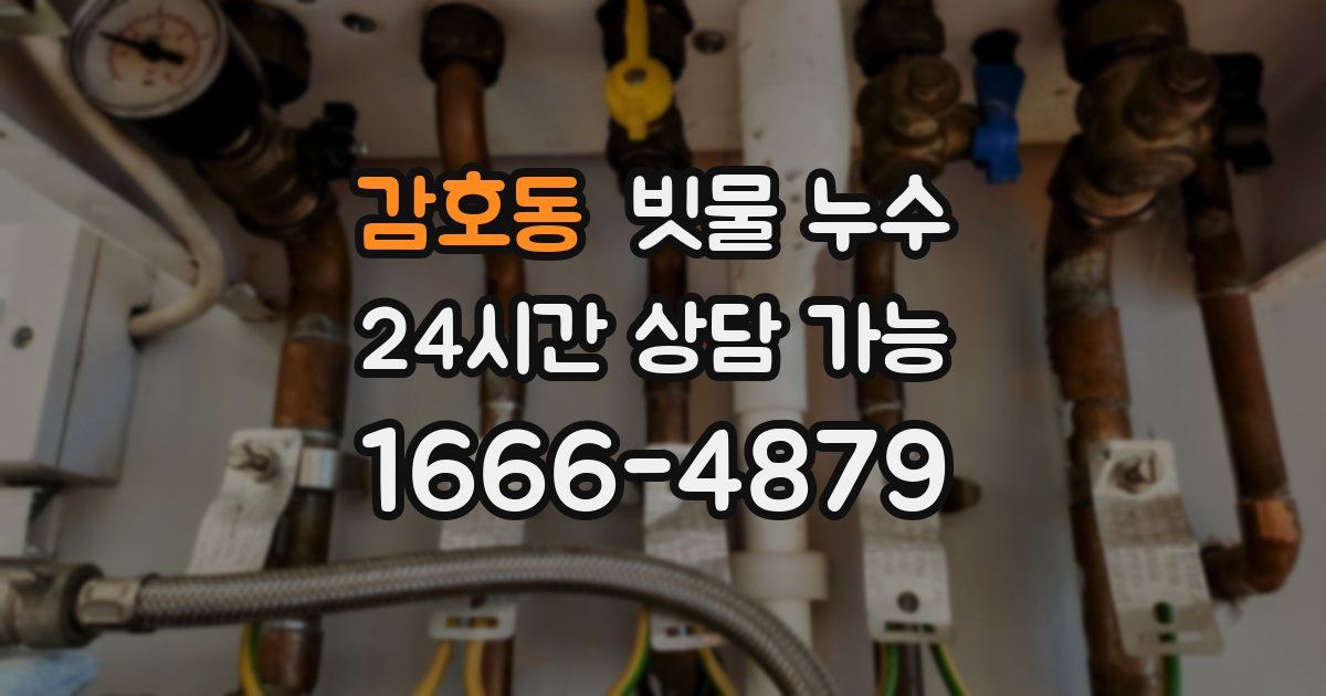 감호동 빗물 누수
