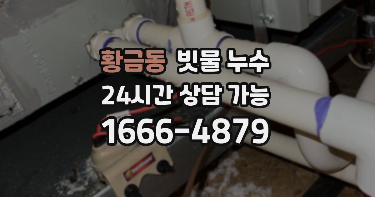 황금동 빗물 누수