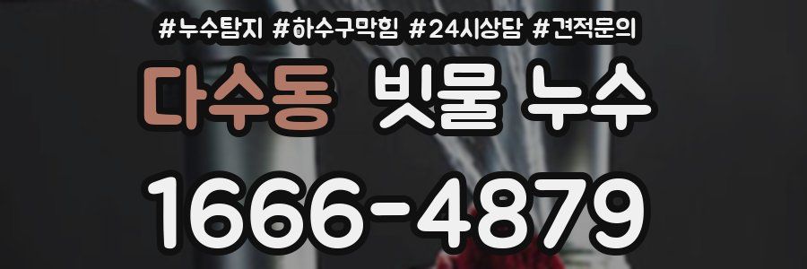 다수동 빗물 누수