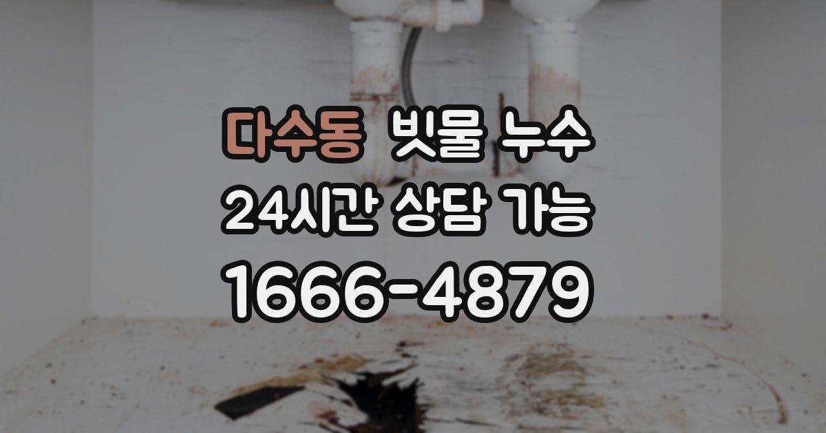 다수동 빗물 누수