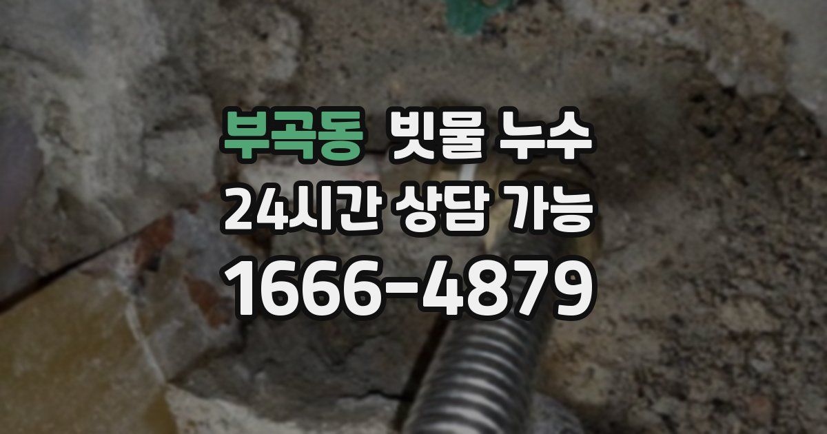 부곡동 빗물 누수