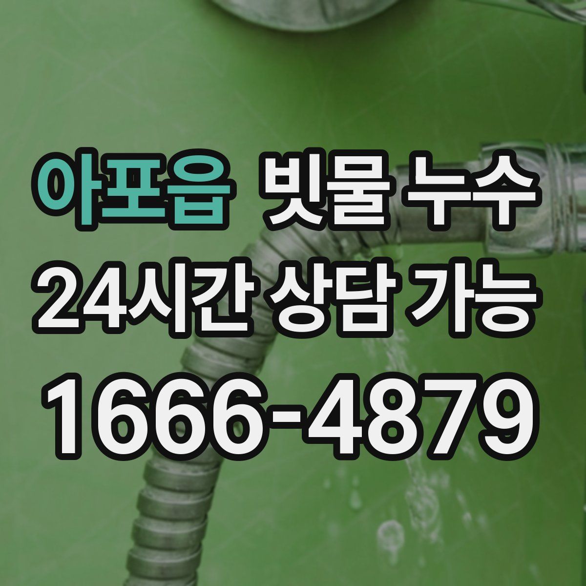 아포읍 빗물 누수