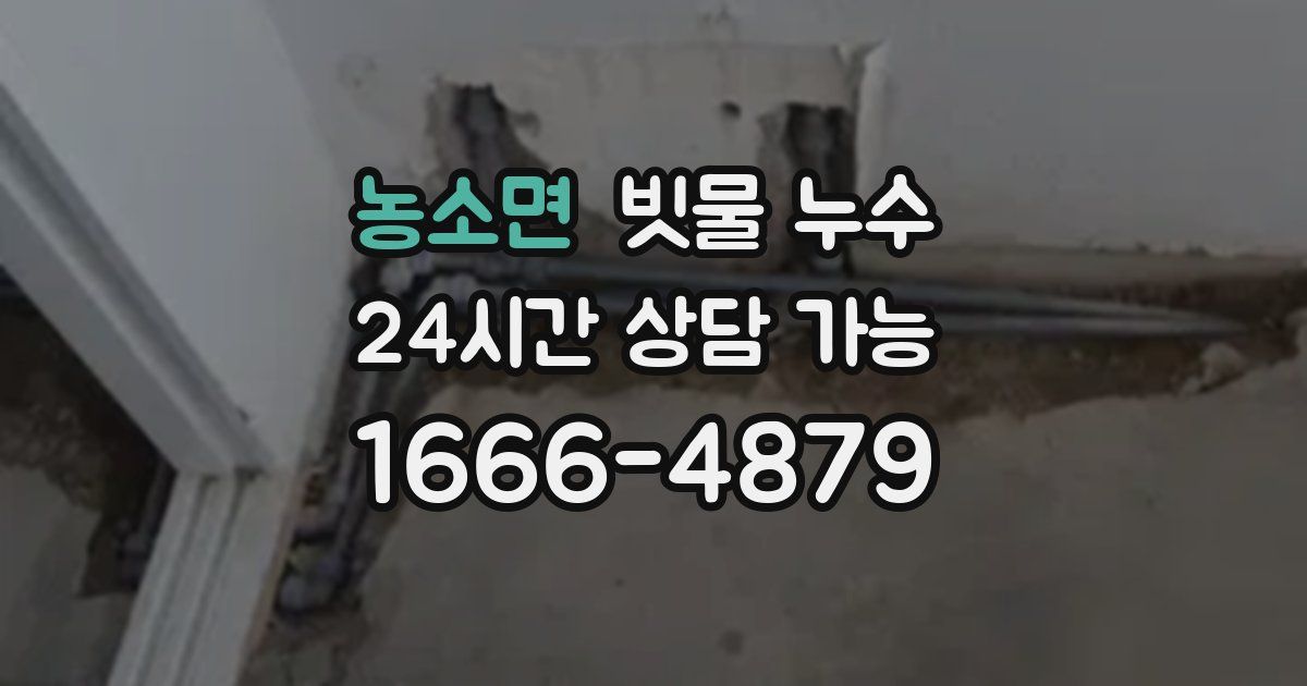 농소면 빗물 누수