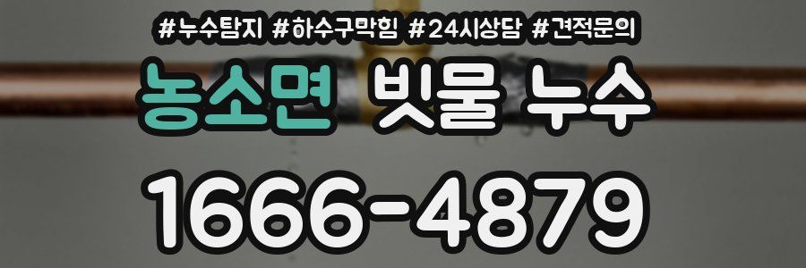 농소면 빗물 누수