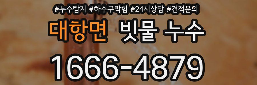 대항면 빗물 누수
