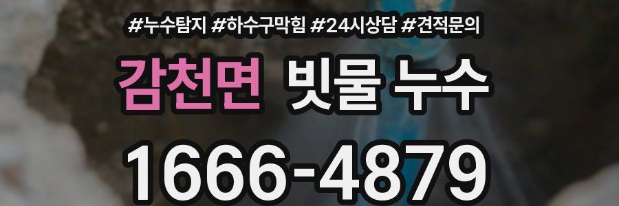 감천면 빗물 누수