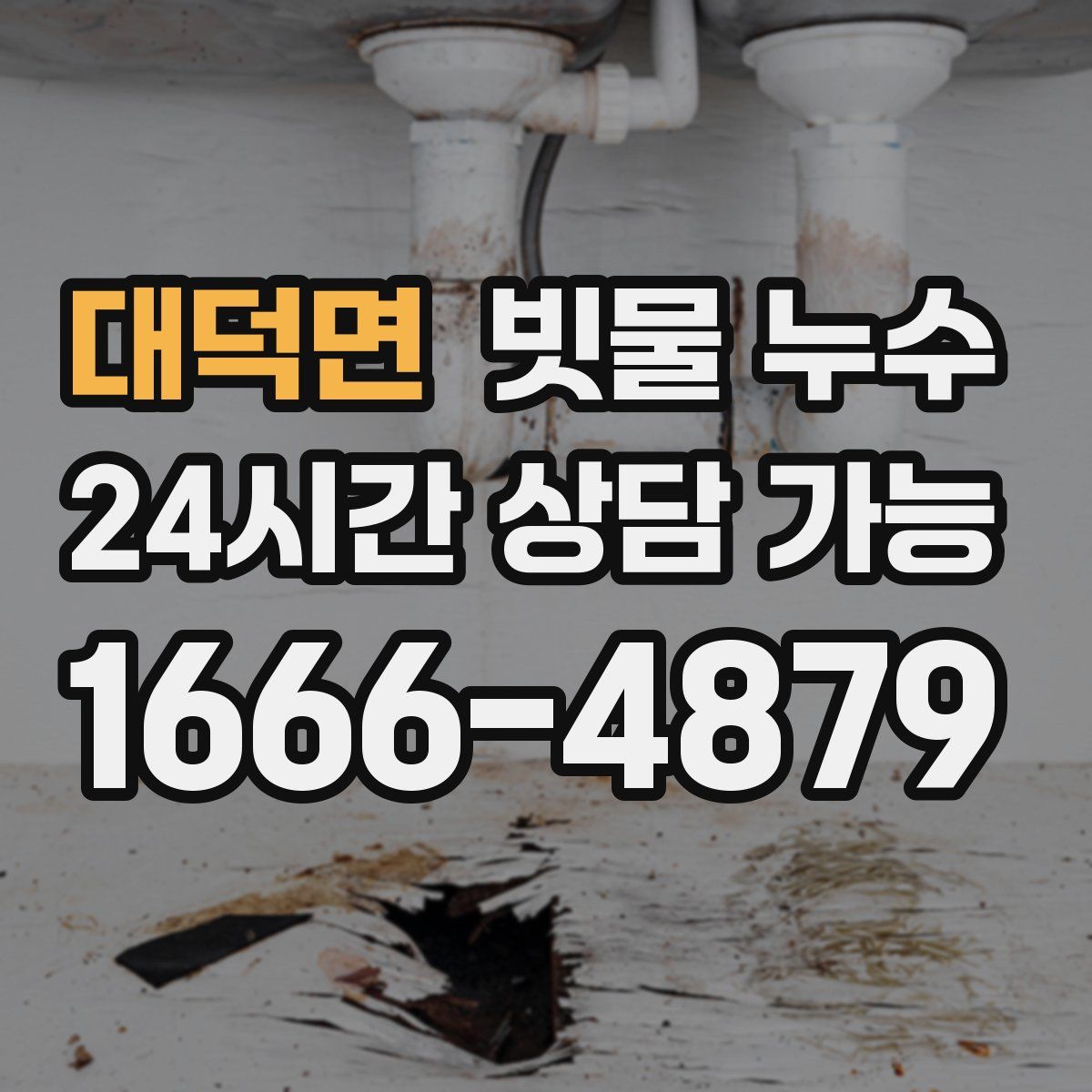 대덕면 빗물 누수