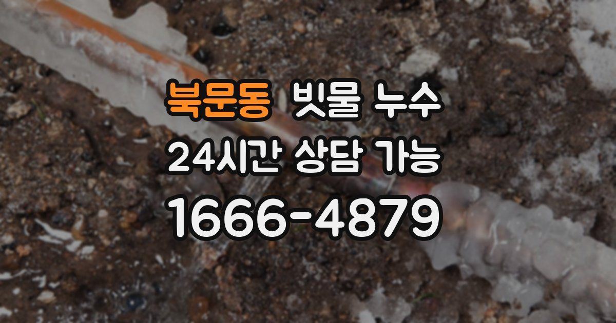 북문동 빗물 누수