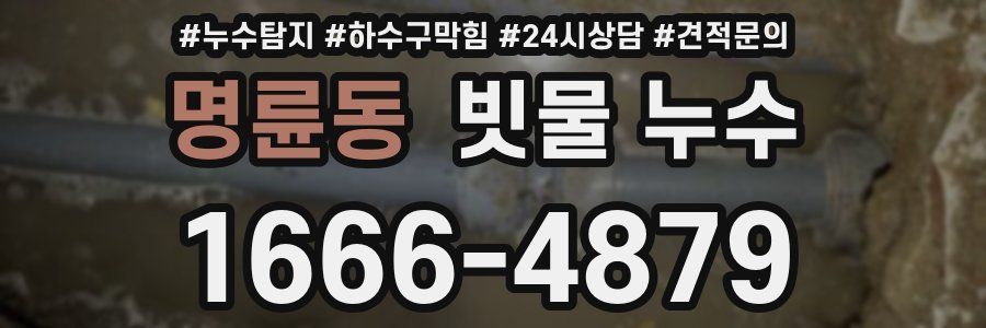 명륜동 빗물 누수