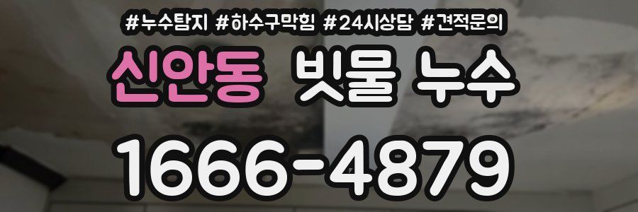 신안동 빗물 누수