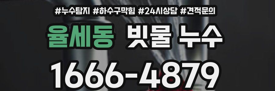 율세동 빗물 누수