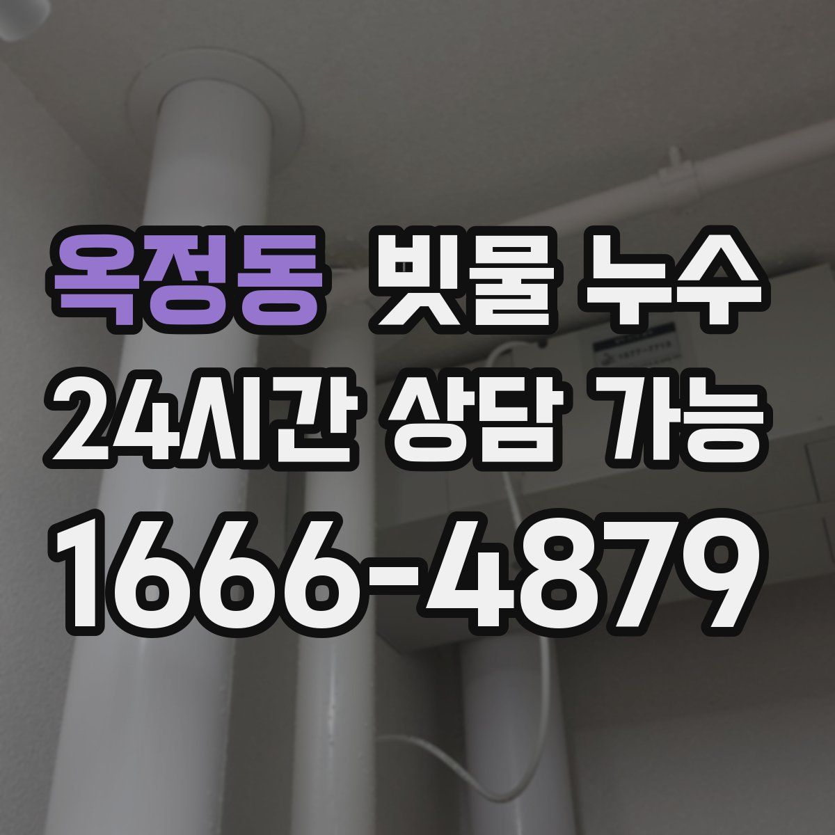 옥정동 빗물 누수