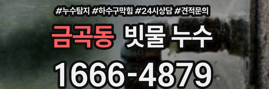 금곡동 빗물 누수