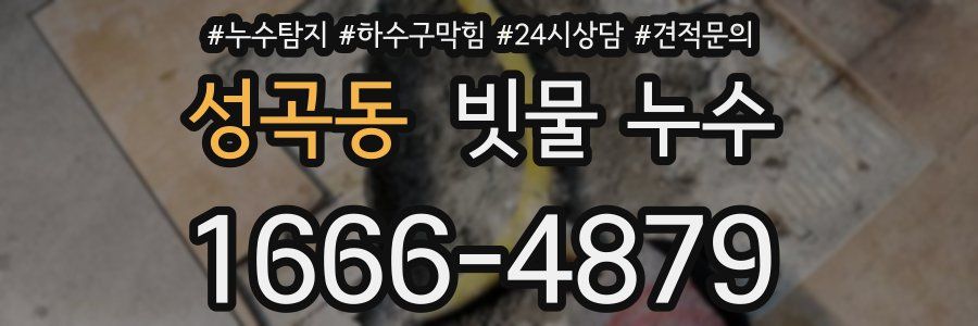 성곡동 빗물 누수