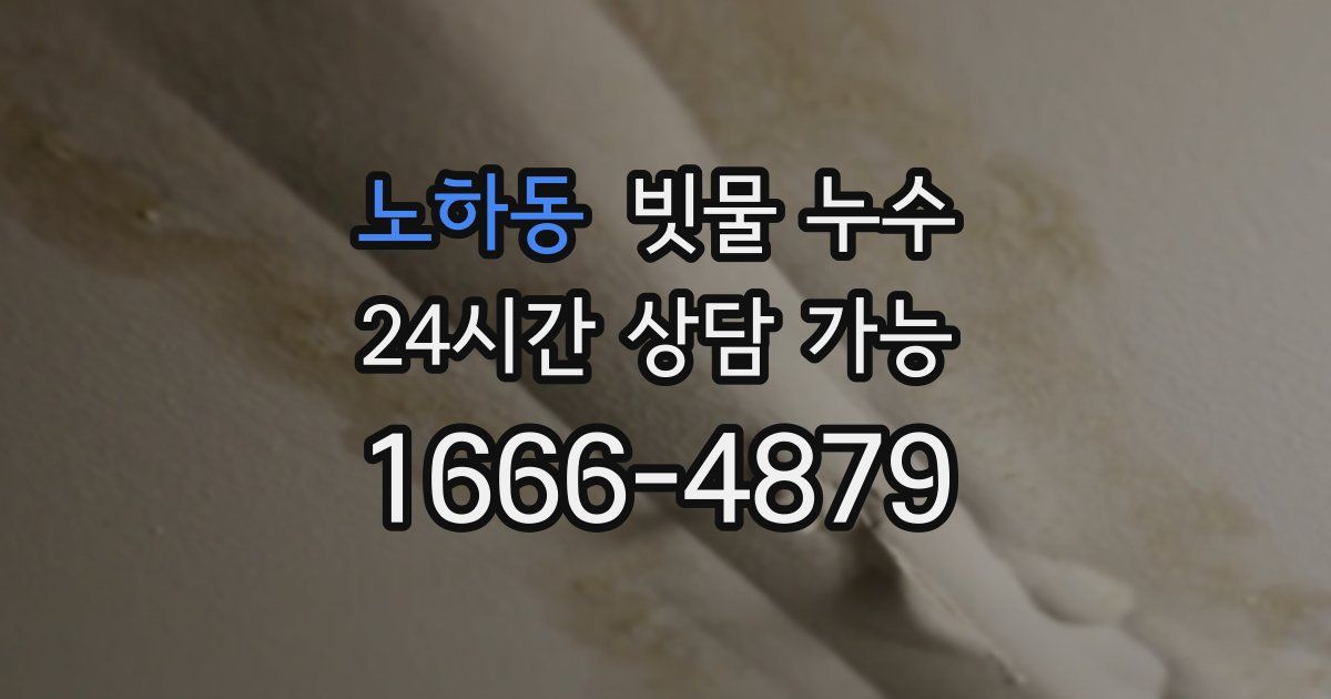 노하동 빗물 누수