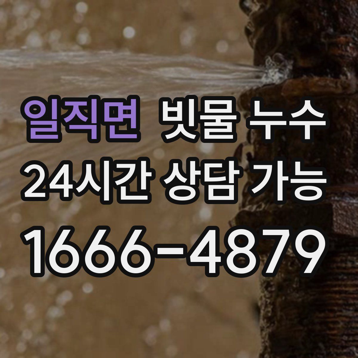 일직면 빗물 누수