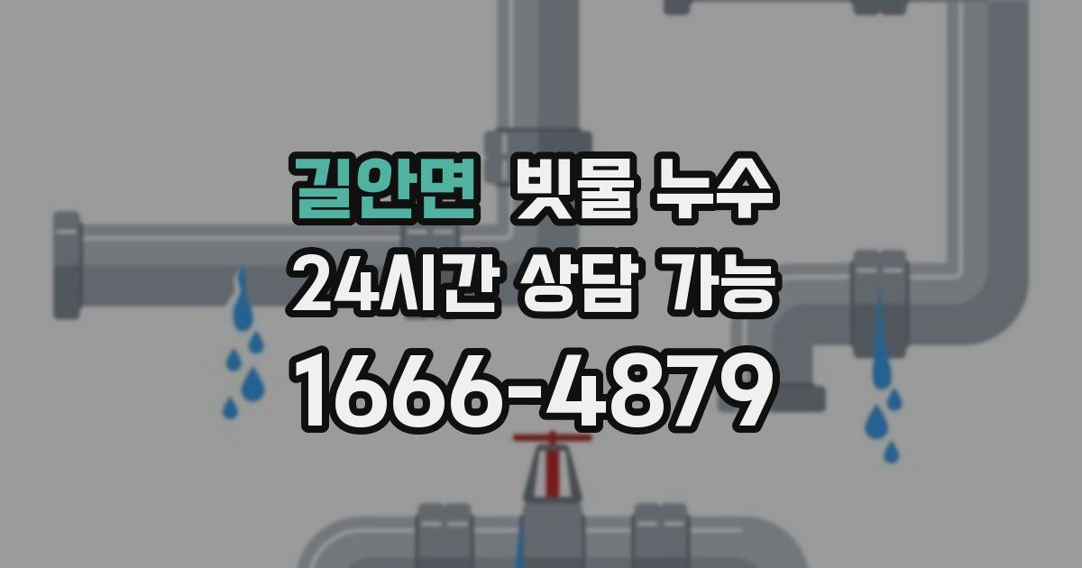 길안면 빗물 누수