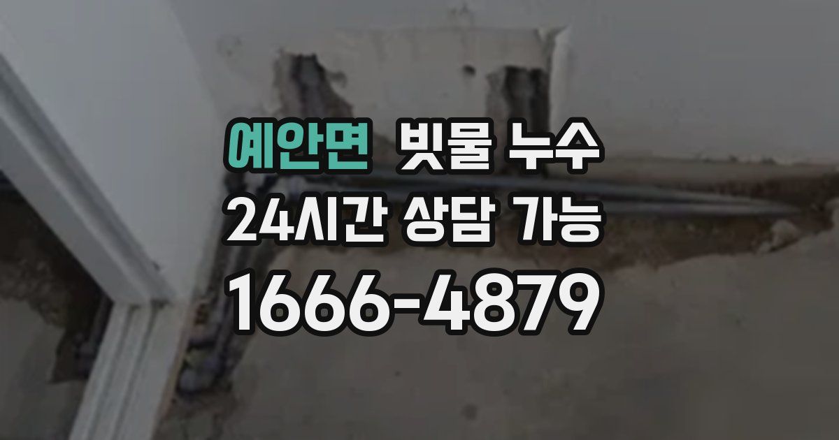 예안면 빗물 누수