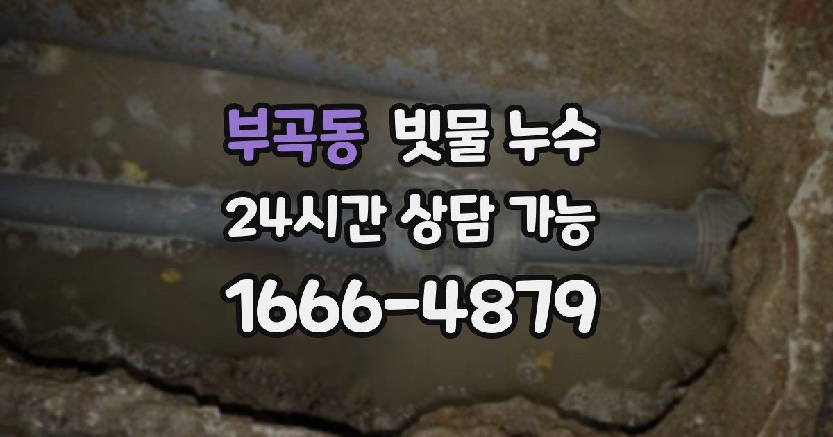 부곡동 빗물 누수