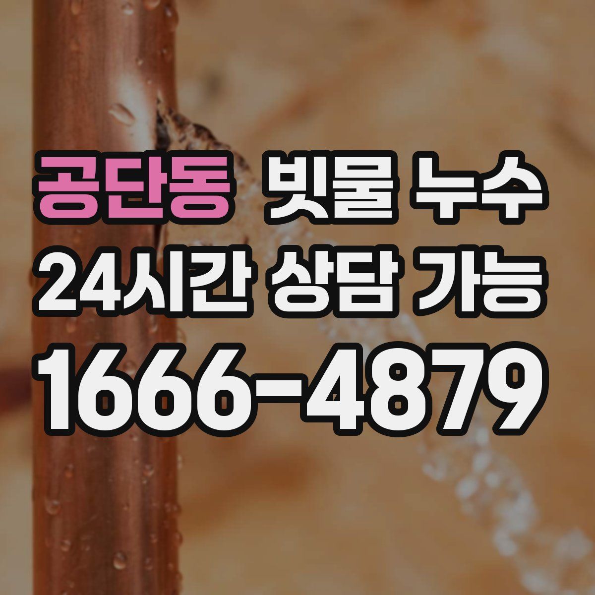 공단동 빗물 누수