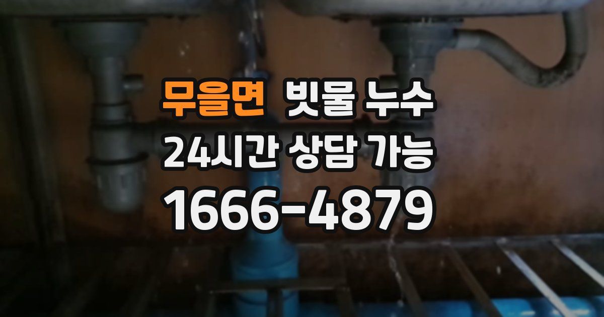 무을면 빗물 누수