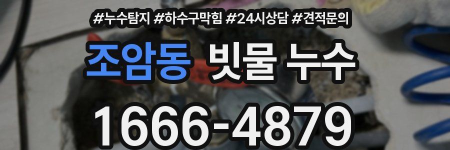 조암동 빗물 누수