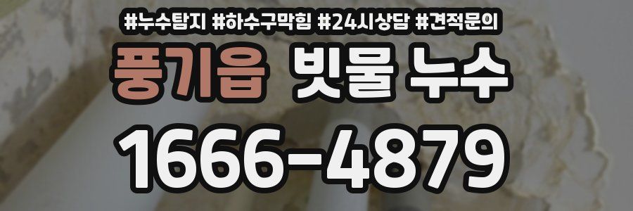 풍기읍 빗물 누수