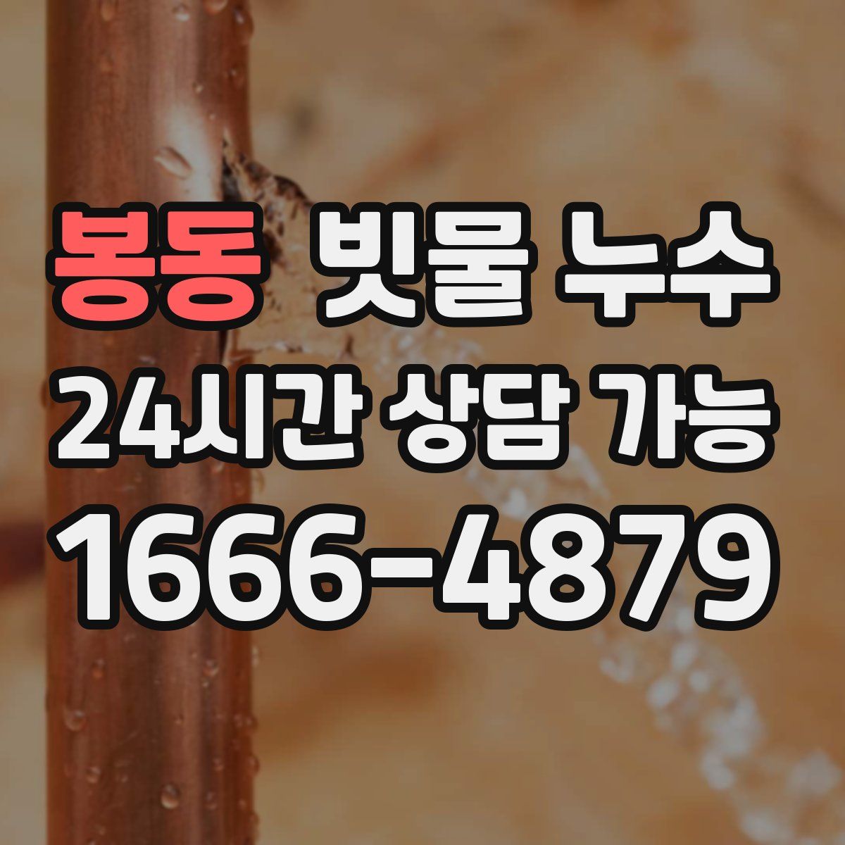 봉동 빗물 누수