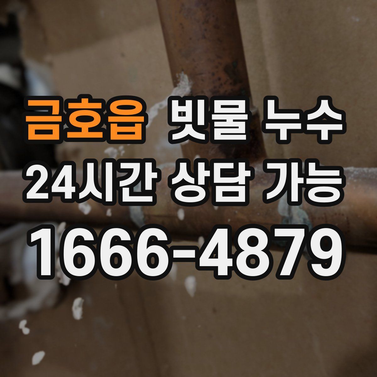 금호읍 빗물 누수