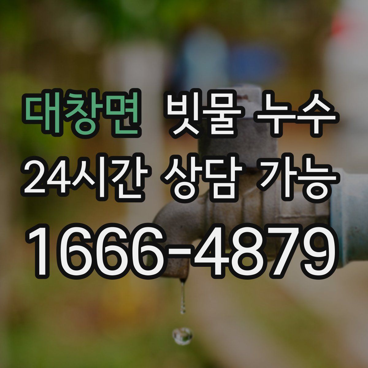 대창면 빗물 누수