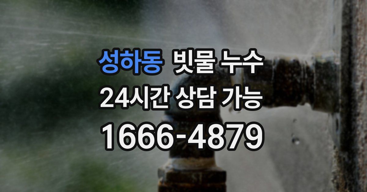 성하동 빗물 누수