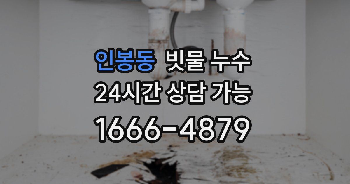 인봉동 빗물 누수