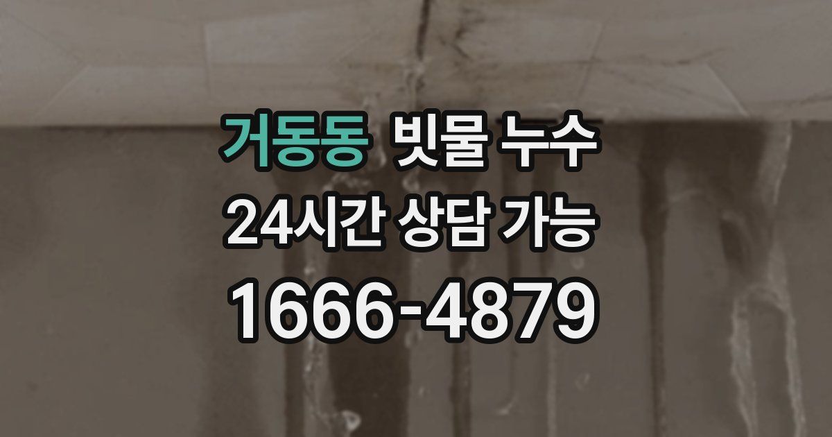 거동동 빗물 누수