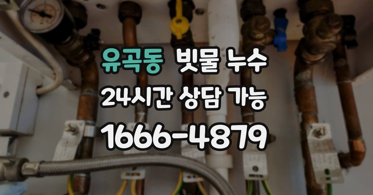 유곡동 빗물 누수