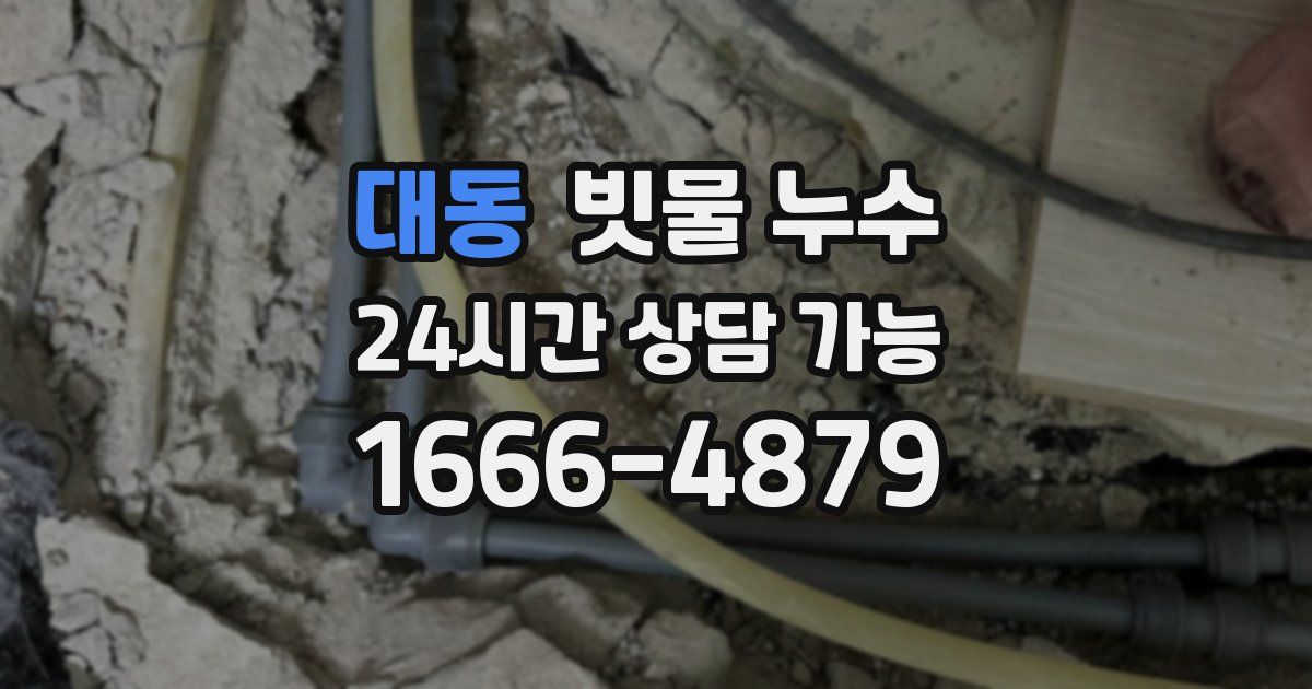 대동 빗물 누수