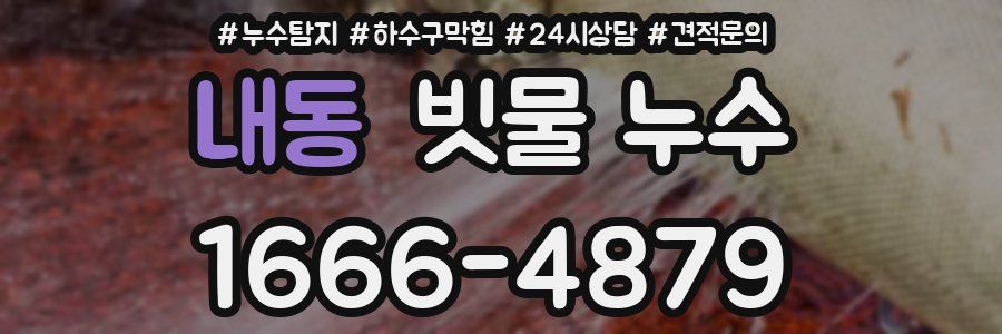 내동 빗물 누수