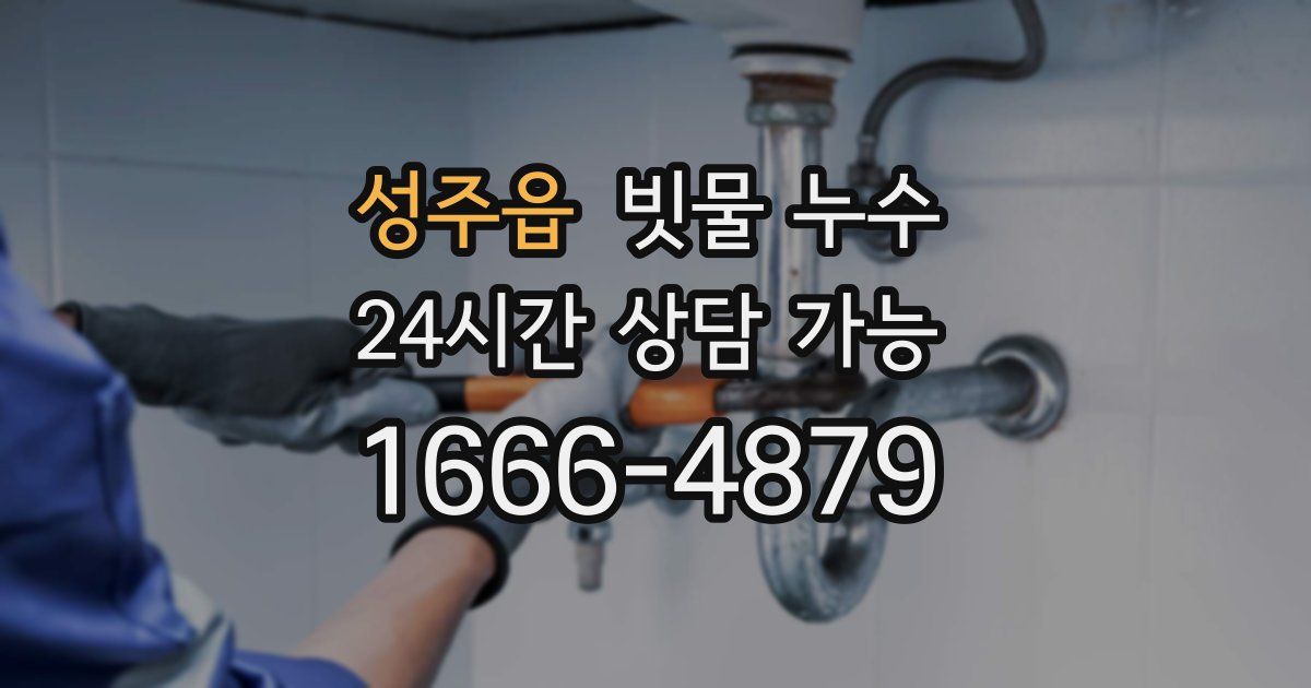 성주읍 빗물 누수