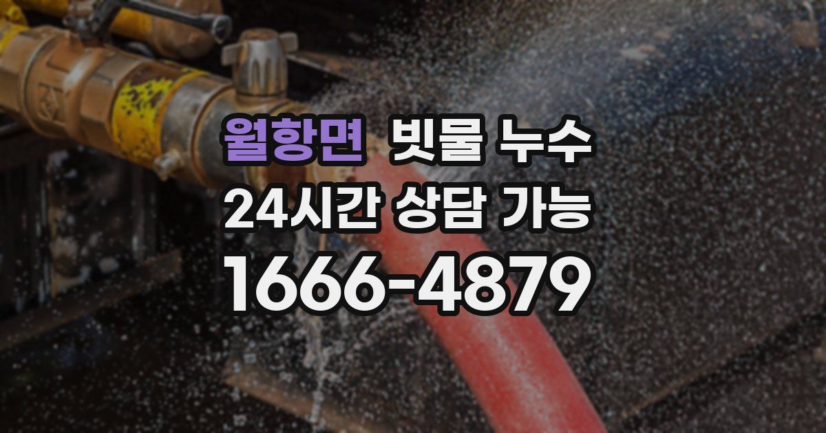 월항면 빗물 누수