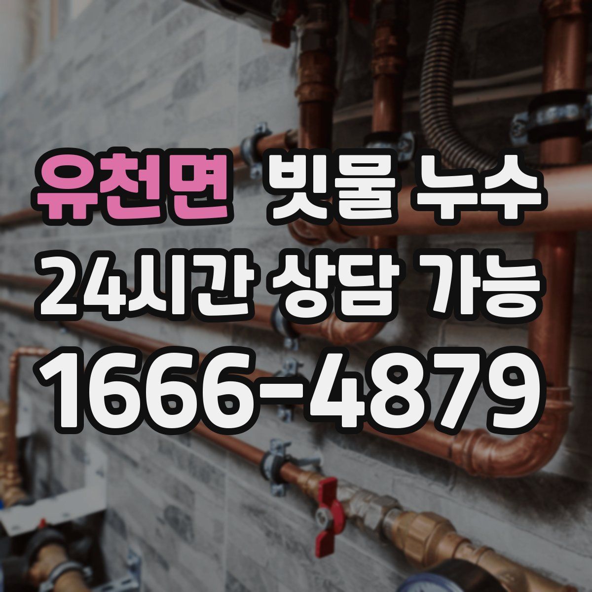 유천면 빗물 누수