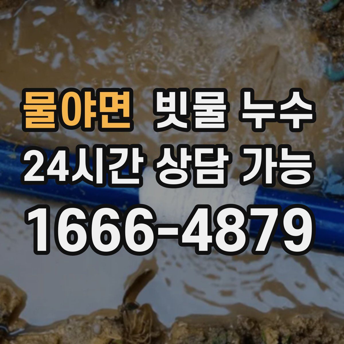 물야면 빗물 누수