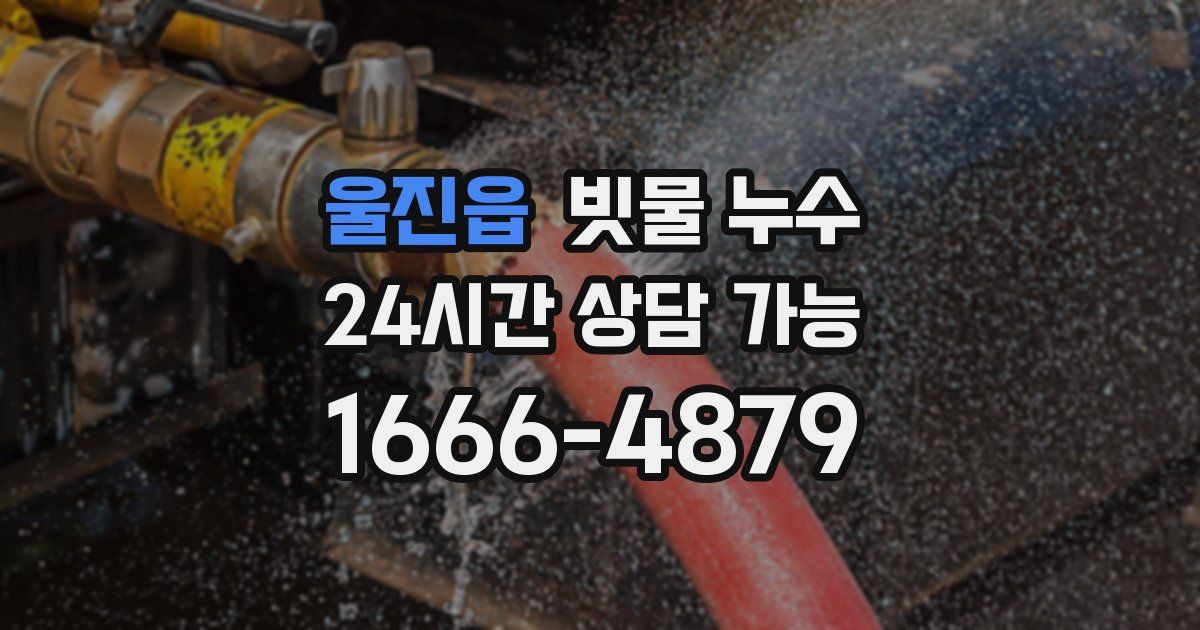 울진읍 빗물 누수