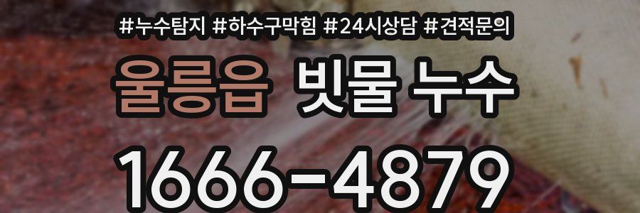 울릉읍 빗물 누수