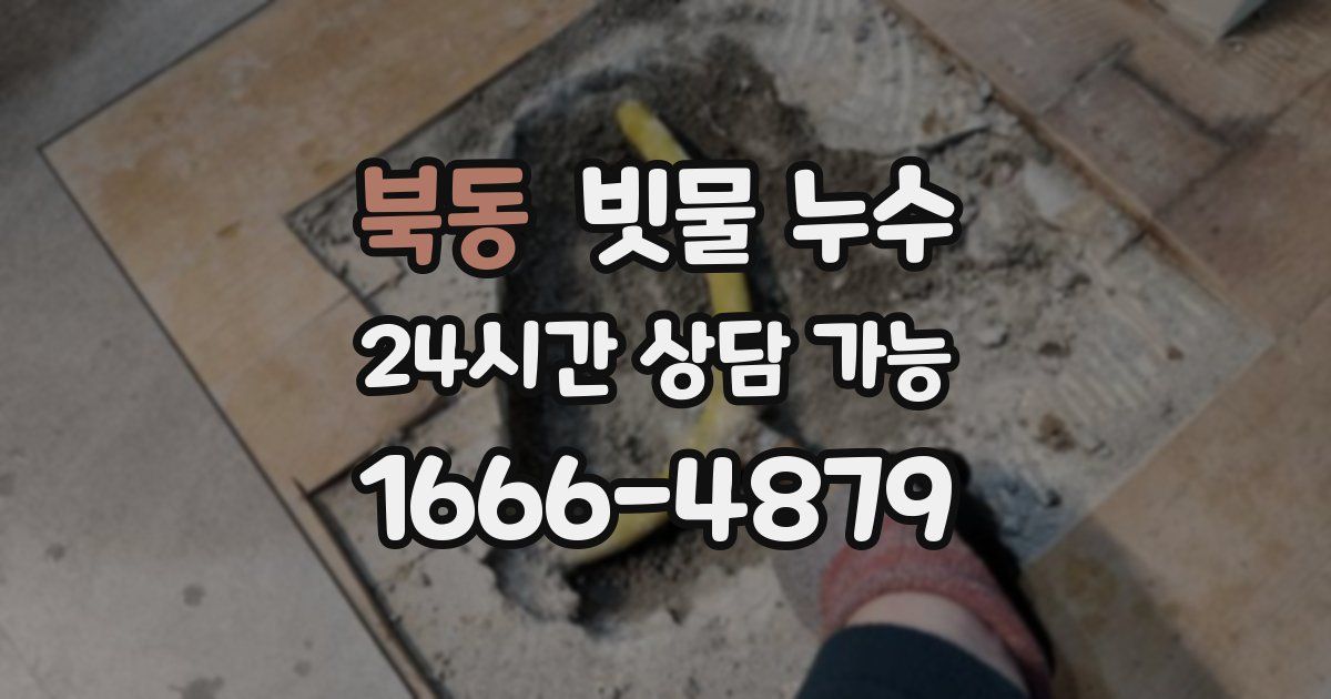 북동 빗물 누수