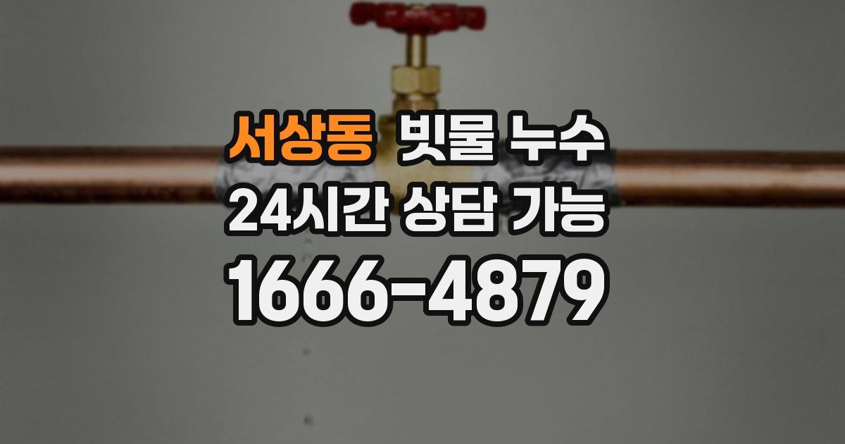서상동 빗물 누수