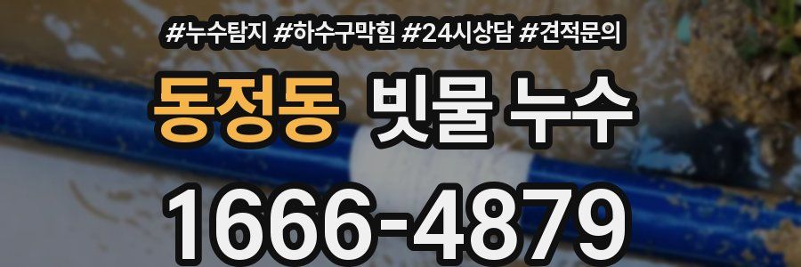 동정동 빗물 누수