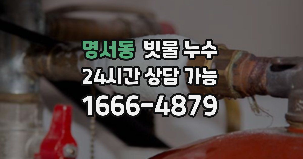 명서동 빗물 누수