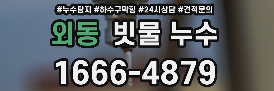 외동 빗물 누수