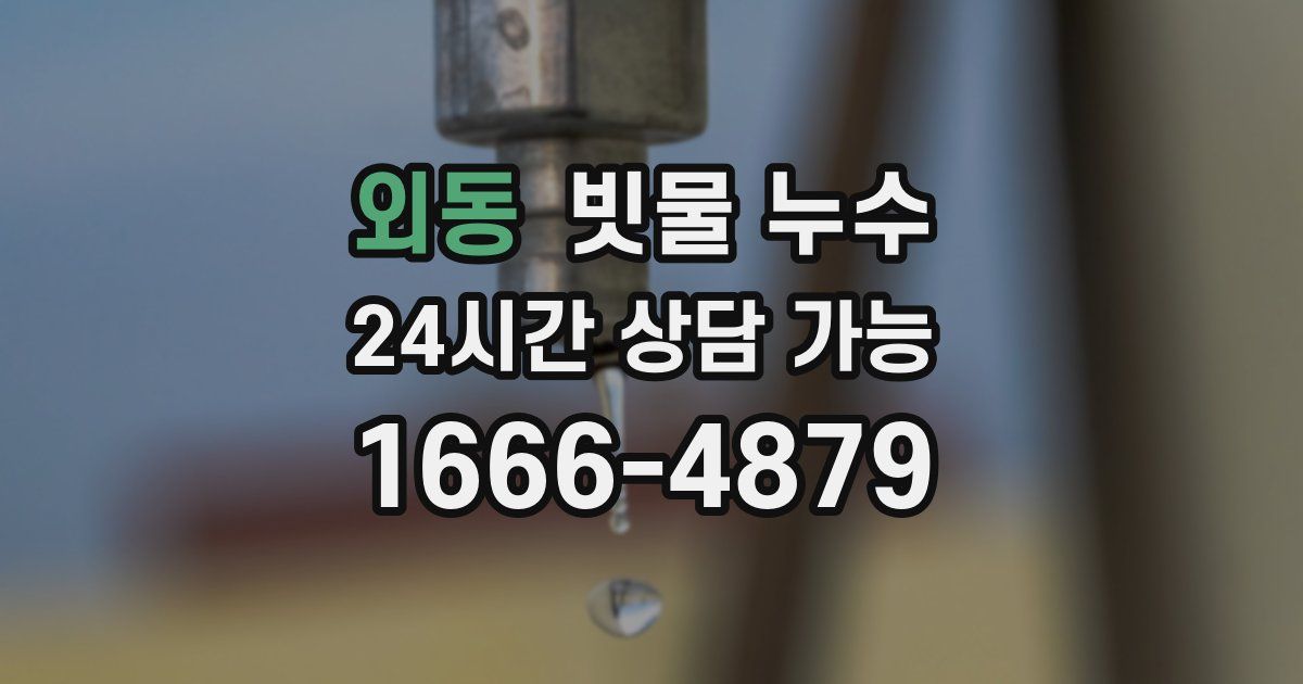 외동 빗물 누수