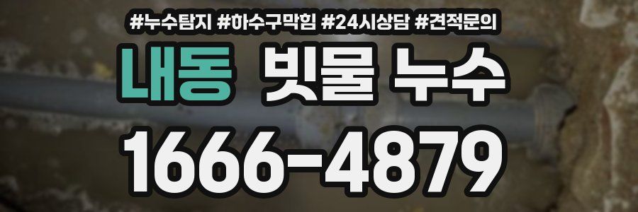 내동 빗물 누수