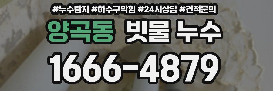 양곡동 빗물 누수